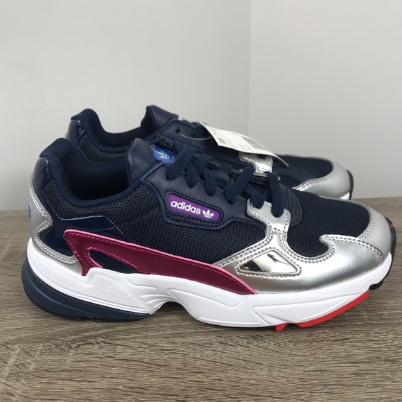 adidas falcon navy silver